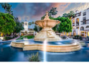Thumbnail 71 of 84 - water fountain at sunset at The Promenade Rio Vista, California, 92108