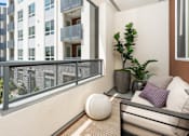 Thumbnail 16 of 137 - A balcony with a white spherical object on the floor.