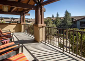 Thumbnail 17 of 28 - Upper Clubhouse Patio at 55+ FountainGlen  Jacaranda, Fullerton