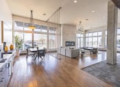 Thumbnail 4 of 34 - Clubroom with lounge seating and a TV at Waterford RiNo, Colorado 80216