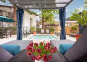 Thumbnail 44 of 52 - Lounge seating with jacuzzi at Westlake Canyon, Thousand Oaks