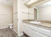 Thumbnail 38 of 52 - renovated bathroom with plank style flooring at Westlake Canyon, Thousand Oaks, California