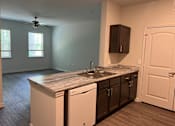 Thumbnail 8 of 15 - a kitchen with a sink and a dishwasher