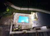 Thumbnail 12 of 28 - arial view of the pool at night at Commons on the Tualatin River, Tualatin, 97062