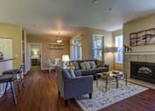 Thumbnail 25 of 48 - Living Area With Fireplace at Commons at Verandas in Tanasbourne Apartments, Oregon