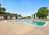 Thumbnail 25 of 25 - the preserve at ballantyne commons community swimming pool with apartment buildings