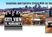Thumbnail 1 of 3 - A promotional image for City View at St. Margaret's, showcasing luxurious living with an amazing view.