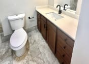 Thumbnail 39 of 39 - a bathroom with a toilet and a sink and a mirror