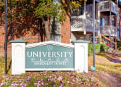 Thumbnail 2 of 12 - Outdoor picture of sign for University Plaza Apartment Homes