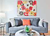 Thumbnail 2 of 5 - a sofa in a living room