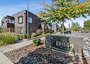 Thumbnail 28 of 28 - A modern building with the name "EDISON" on a sign in front of it.