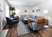 Thumbnail 8 of 27 - The Lakehouse Apartments Model Living Room