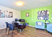 Thumbnail 28 of 36 - Parc East Apartments leasing office desk