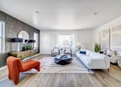 Thumbnail 1 of 13 - BLVD 120 Townhomes in Pleasant Grove, Utah Model Living Room
