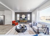 Thumbnail 2 of 13 - BLVD 120 Townhomes in Pleasant Grove, Utah Model Living Room