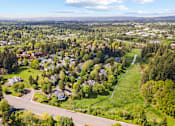 Thumbnail 30 of 30 - Aerial view of Cedar Crest Apartments in West Beaverton, Oregon.