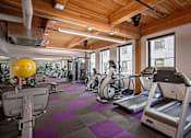 Thumbnail 11 of 24 - 38 Davis  fitness center with weights and treadmill