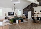 Thumbnail 28 of 49 - Heirloom_Portland_Oregon_Amenity_Lounge_Wallpaper