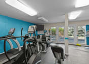 Thumbnail 15 of 34 - exercise equipment in the gym at pendleton place apartments