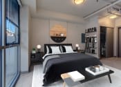 Thumbnail 18 of 22 - Model Bedroom at Koi Apartments, Seattle, 98107