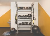 Thumbnail 44 of 49 - Meetinghouse Apartments Fitness Center Yoga Rack