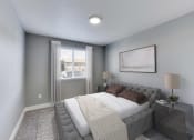 Thumbnail 18 of 19 - an empty bedroom with a bed and a window