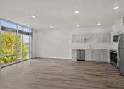 Thumbnail 8 of 14 - The Vaughn Apartments in Portland, Oregon Kitchen and Living Room