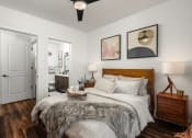 Thumbnail 7 of 35 - Trovita Rio Apartments in Tempe, Arizona Model Bedroom with Attached Bathroom