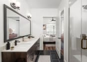 Thumbnail 8 of 35 - Trovita Rio Apartments in Tempe, Arizona Model Bathroom with Double Vanity