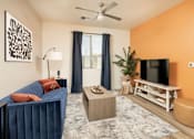 Thumbnail 14 of 30 - Villa Cielo Cortaro Apartments in Tucson, Arizona Model Living Room