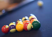 Thumbnail 22 of 27 - a pile of billiard balls on a pool table at Urban Square, Denton, Texas, 76210