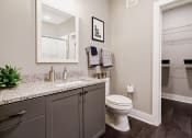 Thumbnail 12 of 27 - Bathroom With Storage at The Beeker, Columbus, OH