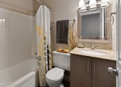 Thumbnail 16 of 39 - Updated master bathroom at Heritage Hill Estates Apartments, Cincinnati, Ohio 45227