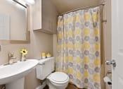 Thumbnail 19 of 39 - Bright and clean second bathroom at Heritage Hill Estates Apartments, Cincinnati, Ohio 45227