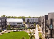 Thumbnail 26 of 26 - an aerial view of the courtyard of an apartment complex
