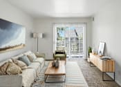 Thumbnail 3 of 26 - Living Room With TV at Country Oaks Apartments, Clearfield, UT 84015