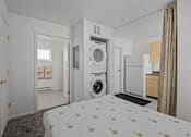 Thumbnail 26 of 46 - bedroom with a bed and washing at Great Northern, Missoula, MT 59808