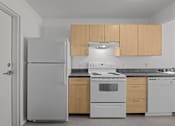 Thumbnail 20 of 46 - kitchen with a refrigerator at Great Northern, Missoula, MT