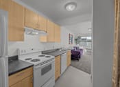 Thumbnail 19 of 46 - kitchen with wooden cabinets at Great Northern, Montana