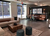 Thumbnail 1 of 33 - Resident lounge at Morrow Apartments, affordable rentals in St. Paul, MN, near the Green Line Metro.