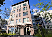 Thumbnail 24 of 33 - Exterior of Morrow Apartments in St. Paul, MN, featuring modern 1-3 bedroom rentals near the Green Line.