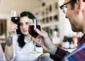 Thumbnail 4 of 9 - two people drinking red wine in a bar at Copestone, Garden City, Idaho 83714