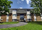 Thumbnail 5 of 44 - Lush Green Courtyard Wit Walking Paths at Highland Club Apartments, Watervliet, New York 12189