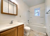 Thumbnail 16 of 45 - Renovated Bathrooms With Quartz Counters at Cedar Park Apartments, Troy