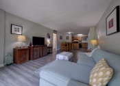 Thumbnail 23 of 45 - Open living room to the kitchen and dining room at Cedar Park Apartments, New York, 12180