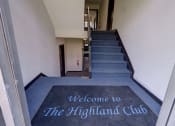 Thumbnail 12 of 44 - the welcome to the highland club carpet in front of the stairs of a building at Highland Club apartments, Watervliet, NY 12189