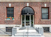 Thumbnail 25 of 27 - Brick building Entrance at Willett Apartments, New York, 12210