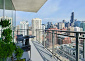 Thumbnail 7 of 13 - apartment balcony city view