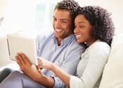 Thumbnail 8 of 12 - couple shopping online together