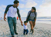 Thumbnail 11 of 12 - Family at the beach